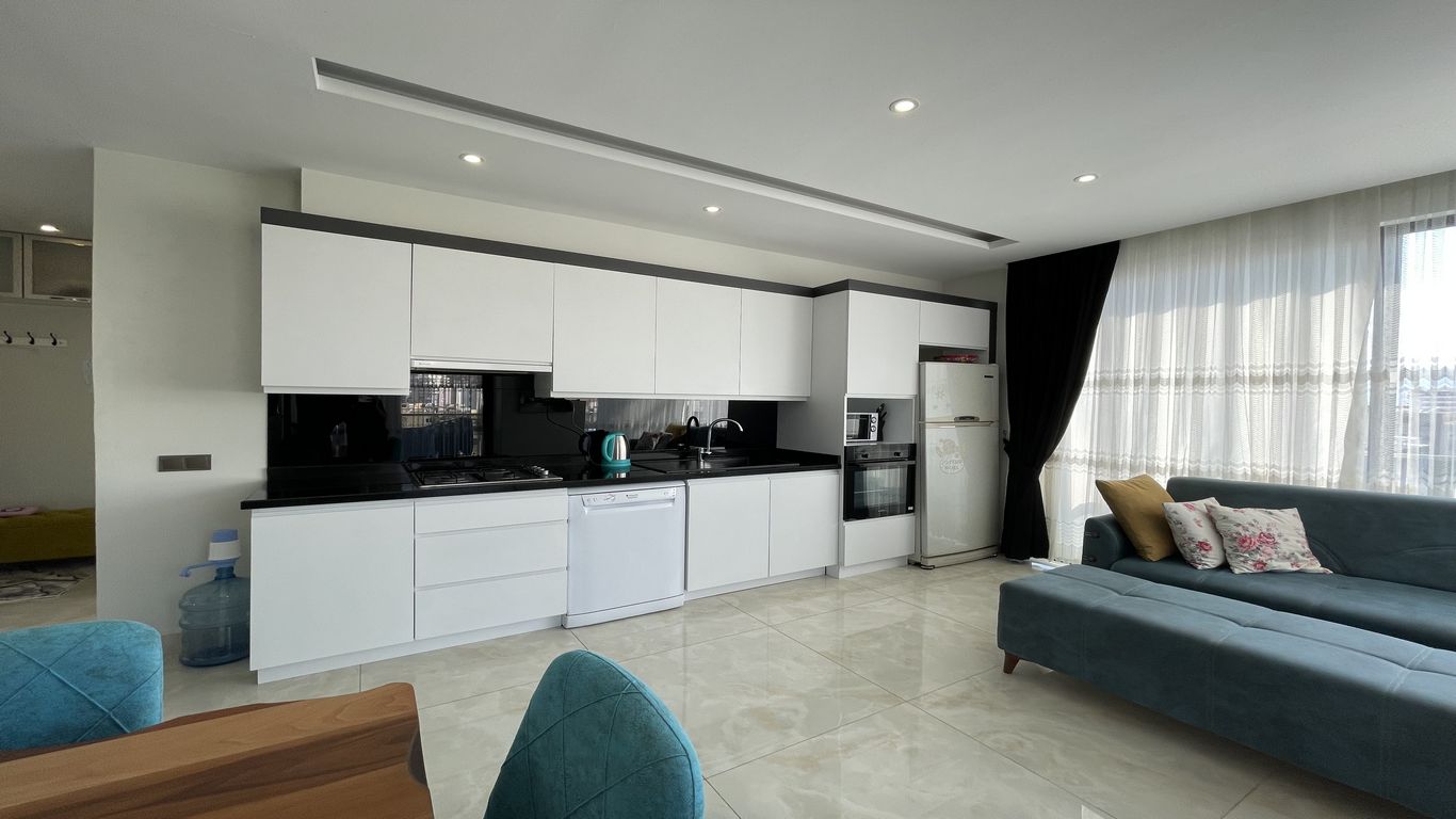 Квартира 1+1 с мебелью с видом на море, 65 м2 фото 4