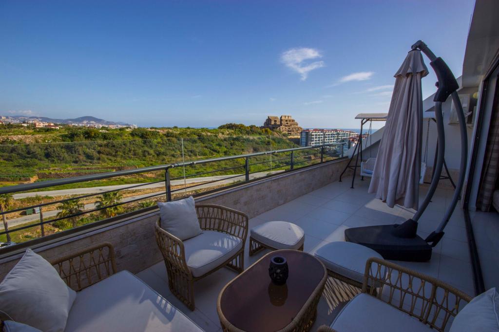 Пентхаус 3+1 с панорамой на море и горы, 155 м2. Кестель, Алания. фото 9