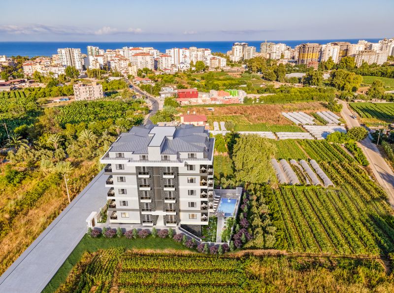 Квартиры 1+1 и пентхаусы 2+1 на стадии котлована. Махмутлар, Алания. фото 9