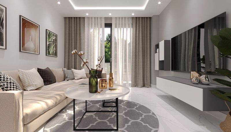 Квартиры 1+1 и пентхаусы 2+1 на стадии котлована. Махмутлар, Алания. фото 25