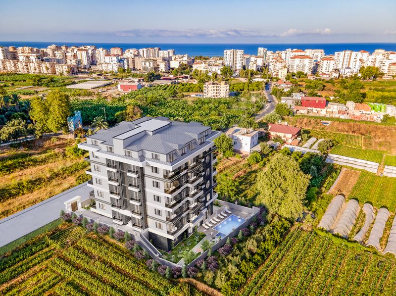 Квартиры 1+1 и пентхаусы 2+1 на стадии котлована. Махмутлар, Алания. фото 38