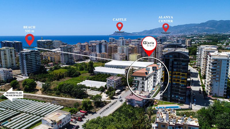 Новый проект на стадии котлована в центре Махмутлара. Апартаменты от 54 м2. фото 3