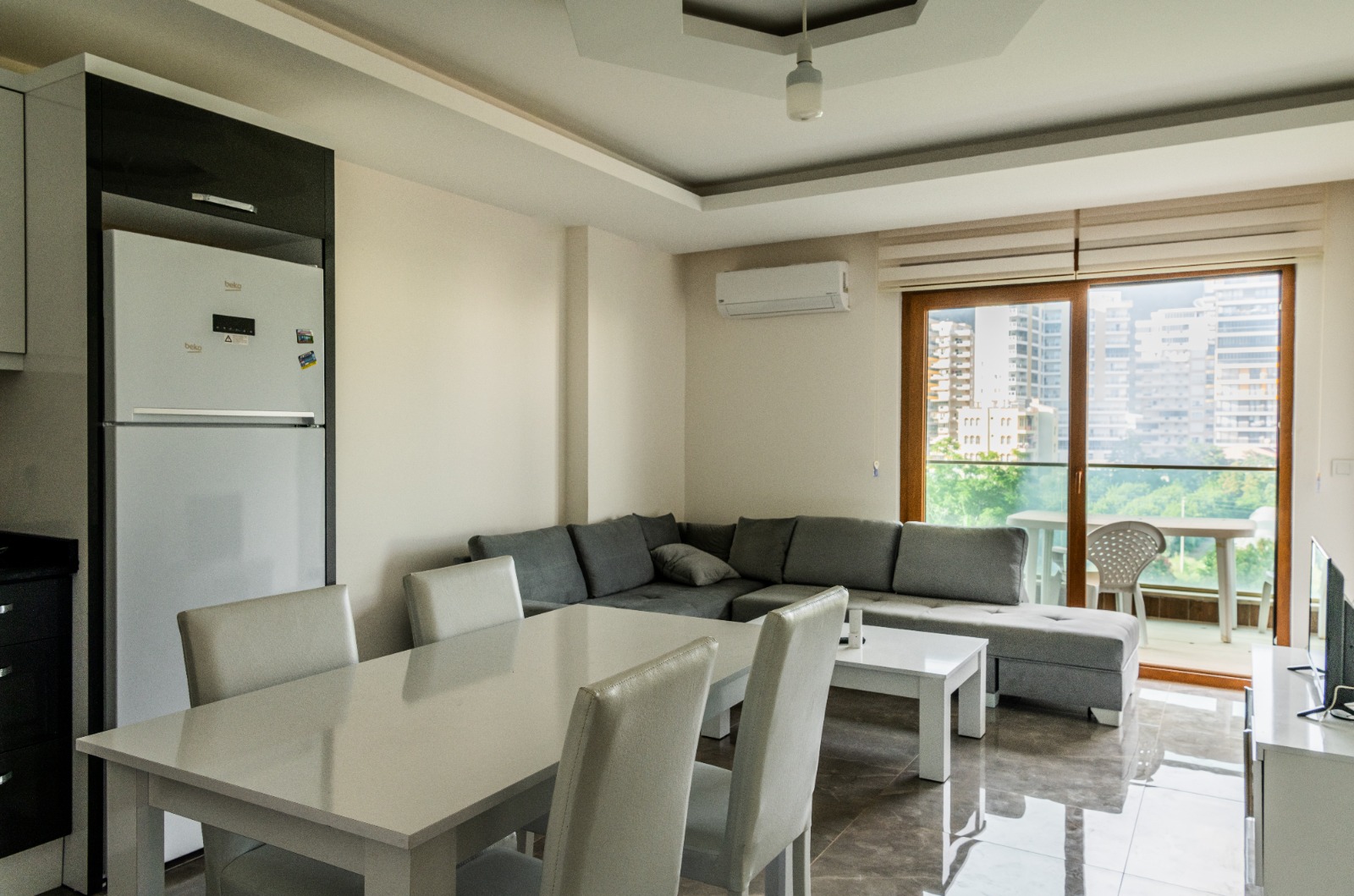 Квартира 1+1, с мебелью в Махмутларе 400 метров от моря, 50 кв.м. фото 14