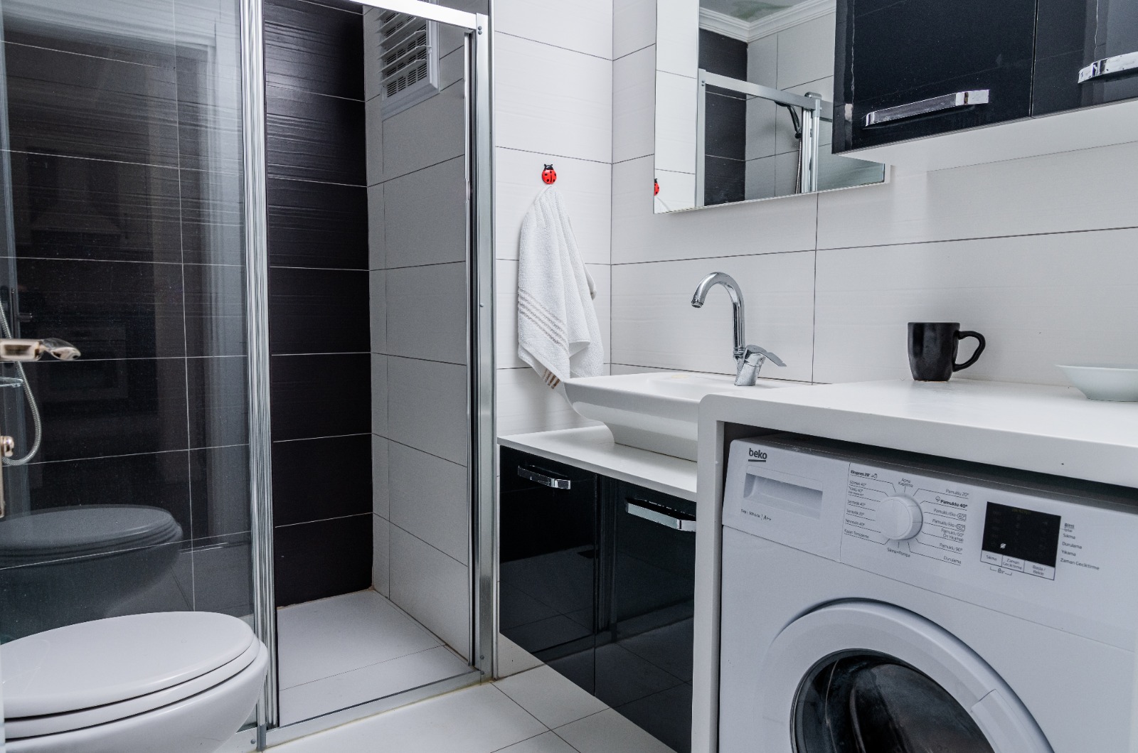 Квартира 1+1, с мебелью в Махмутларе 400 метров от моря, 50 кв.м. фото 15