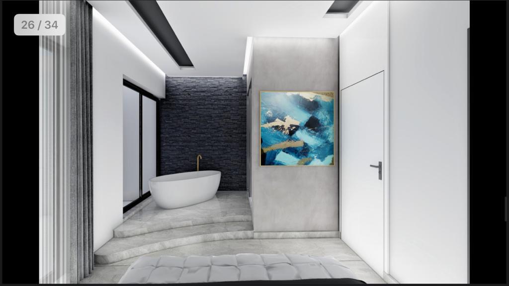 The project of luxury villas with garden plots of 226 m2 in Avsallar. фото 12