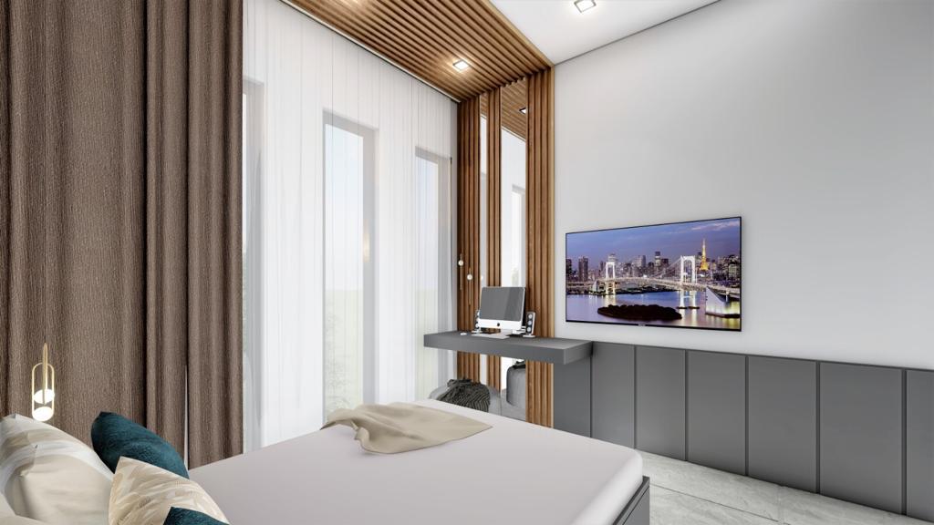 The project of luxury villas with garden plots of 226 m2 in Avsallar. фото 15