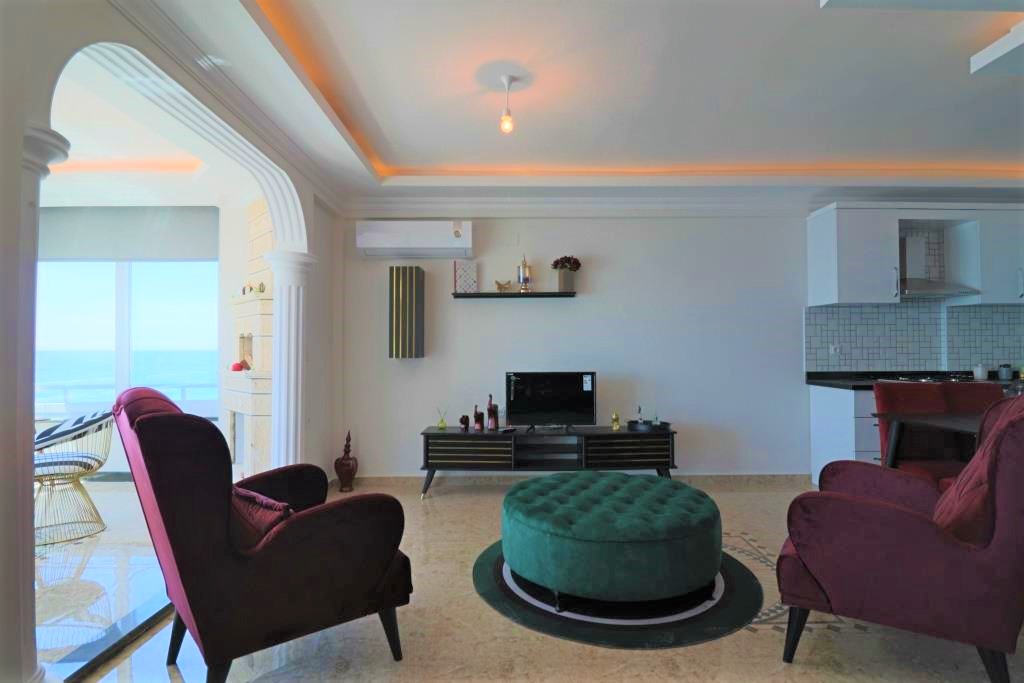 Меблированная квартира 2+1 с прямым видом на море на первой береговой линии. 100м.кв. фото 17