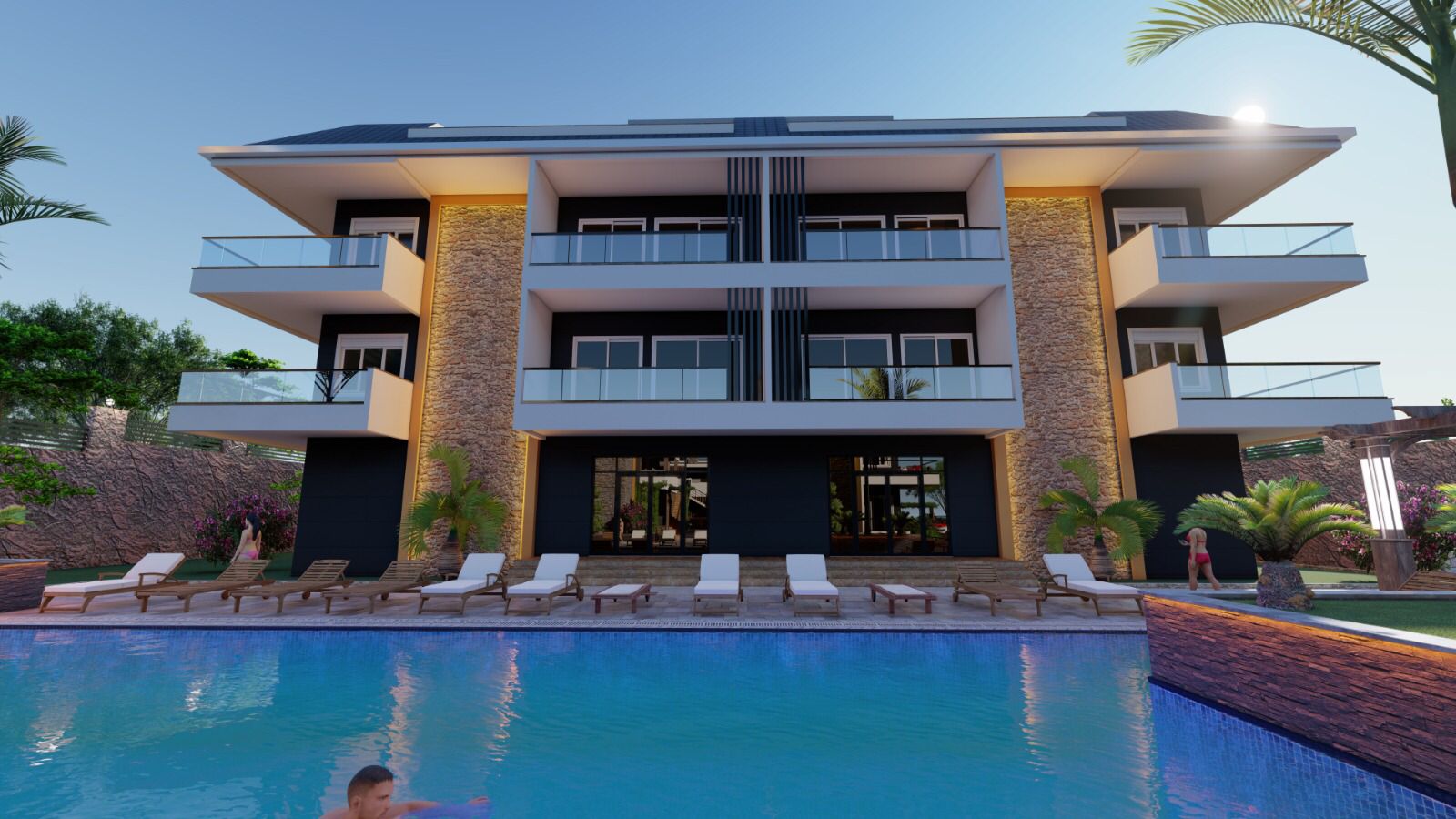 Проект премиум класса на этапе строительства в 150метрах от пляжа Инжекум, 138-150м.кв фото 15