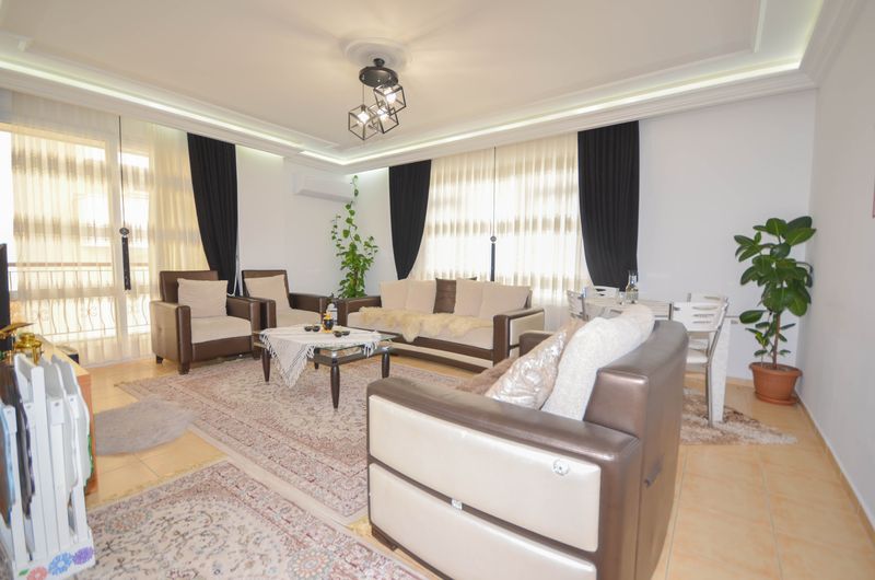 Solid apartments with furniture on the first coastline in Tosmur. 115 sq.m. фото 6