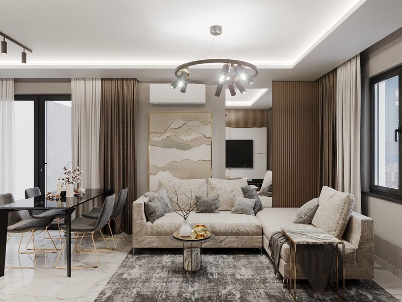 Новый проект на этапе строительства в Махмутларе, выгодные инвестиции! 54-164 м2 фото 5