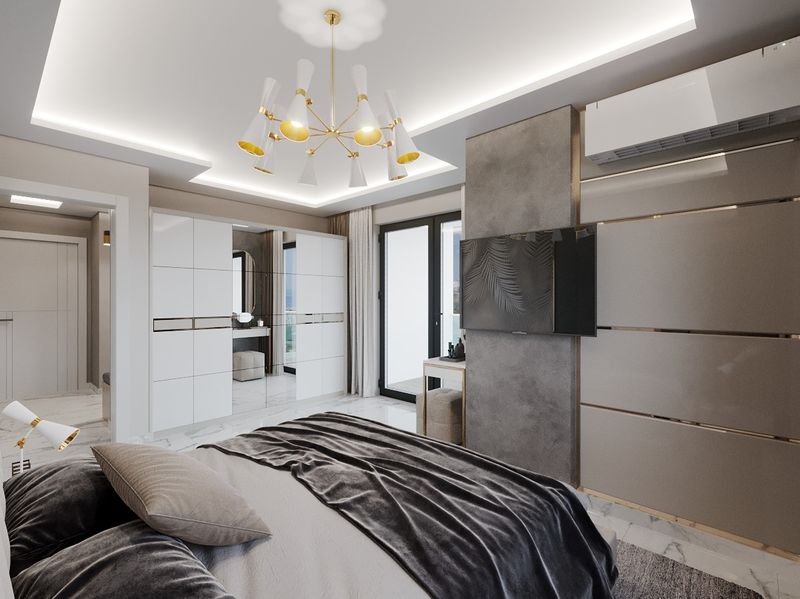 Новый проект на этапе строительства в Махмутларе, выгодные инвестиции! 54-164 м2 фото 11