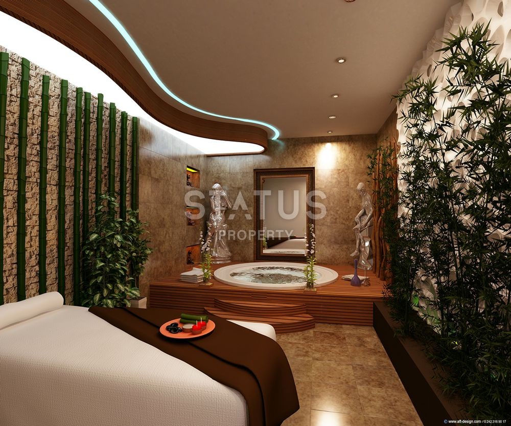 Квартира-студия с боковым видом на море в районе Махмутлар, 42 кв. м. фото 8