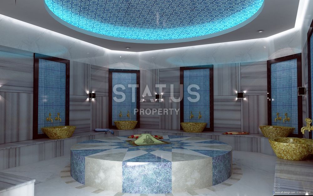 Квартира-студия с боковым видом на море в районе Махмутлар, 42 кв. м. фото 9