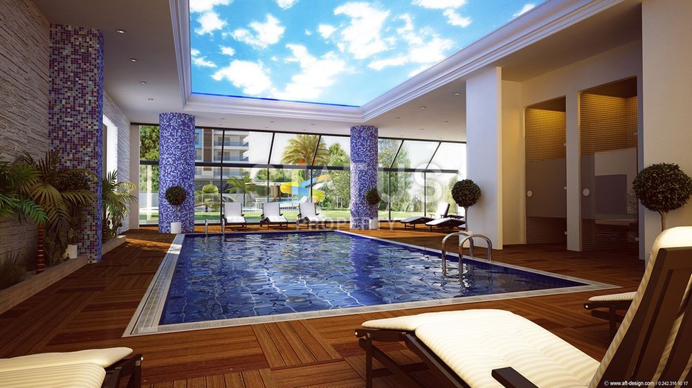 Квартира-студия с боковым видом на море в районе Махмутлар, 42 кв. м. фото 10