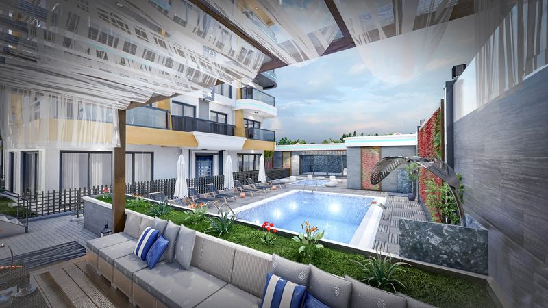 New project in the prestigious area of Kestel! 100 meters from the sea! фото 7