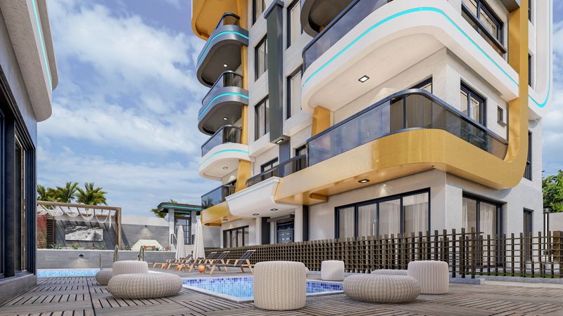 New project in the prestigious area of Kestel! 100 meters from the sea! фото 9