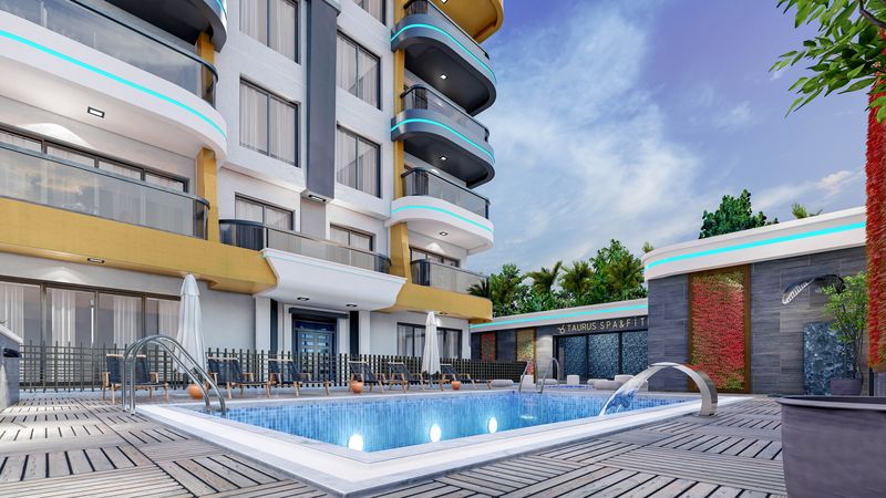 New project in the prestigious area of Kestel! 100 meters from the sea! фото 10