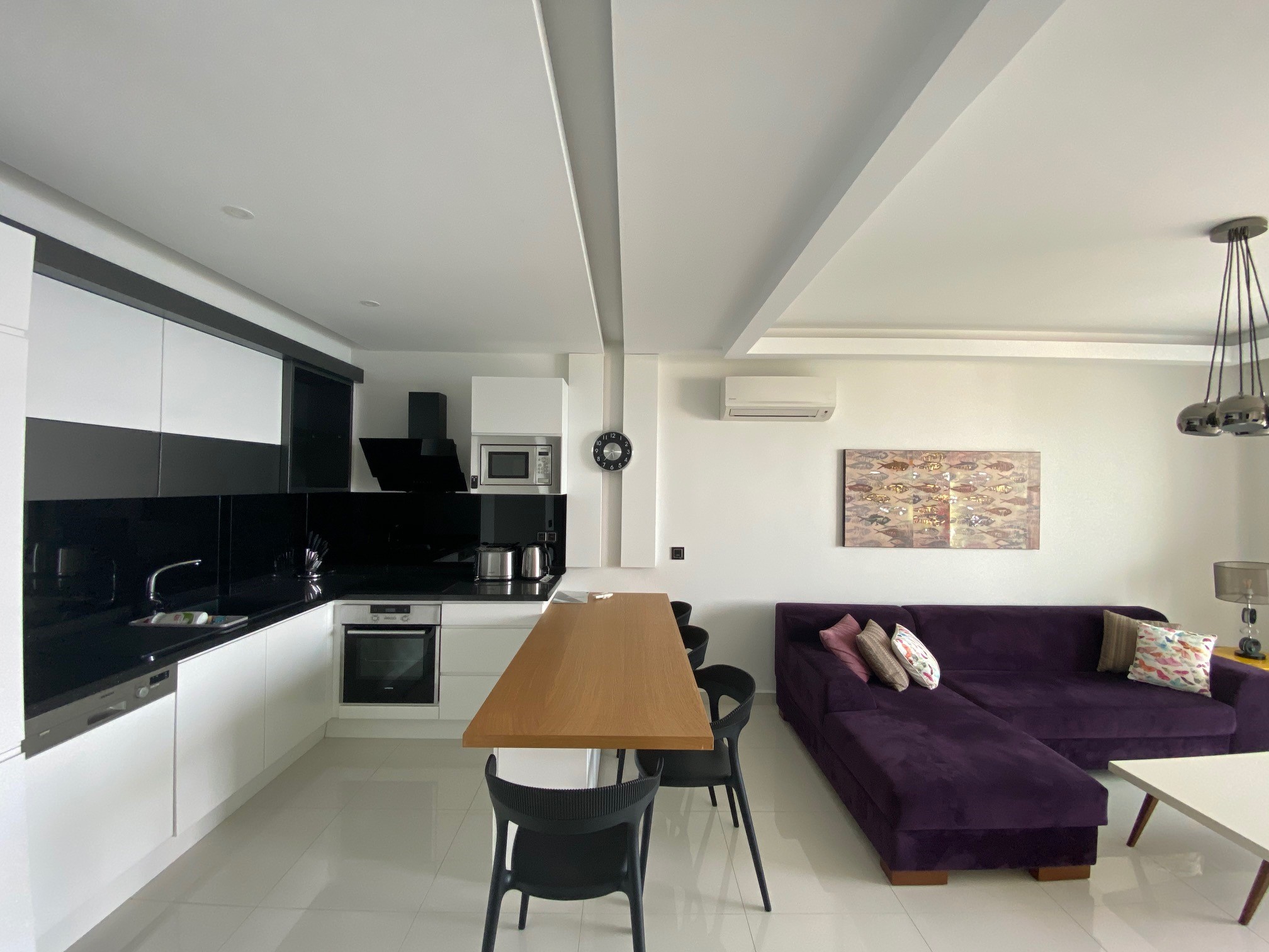 Апартаменты 1+1 с прямым видом на море, 67 м2 в комплексе премиум-класса. Каргыджак, Алания. фото 4