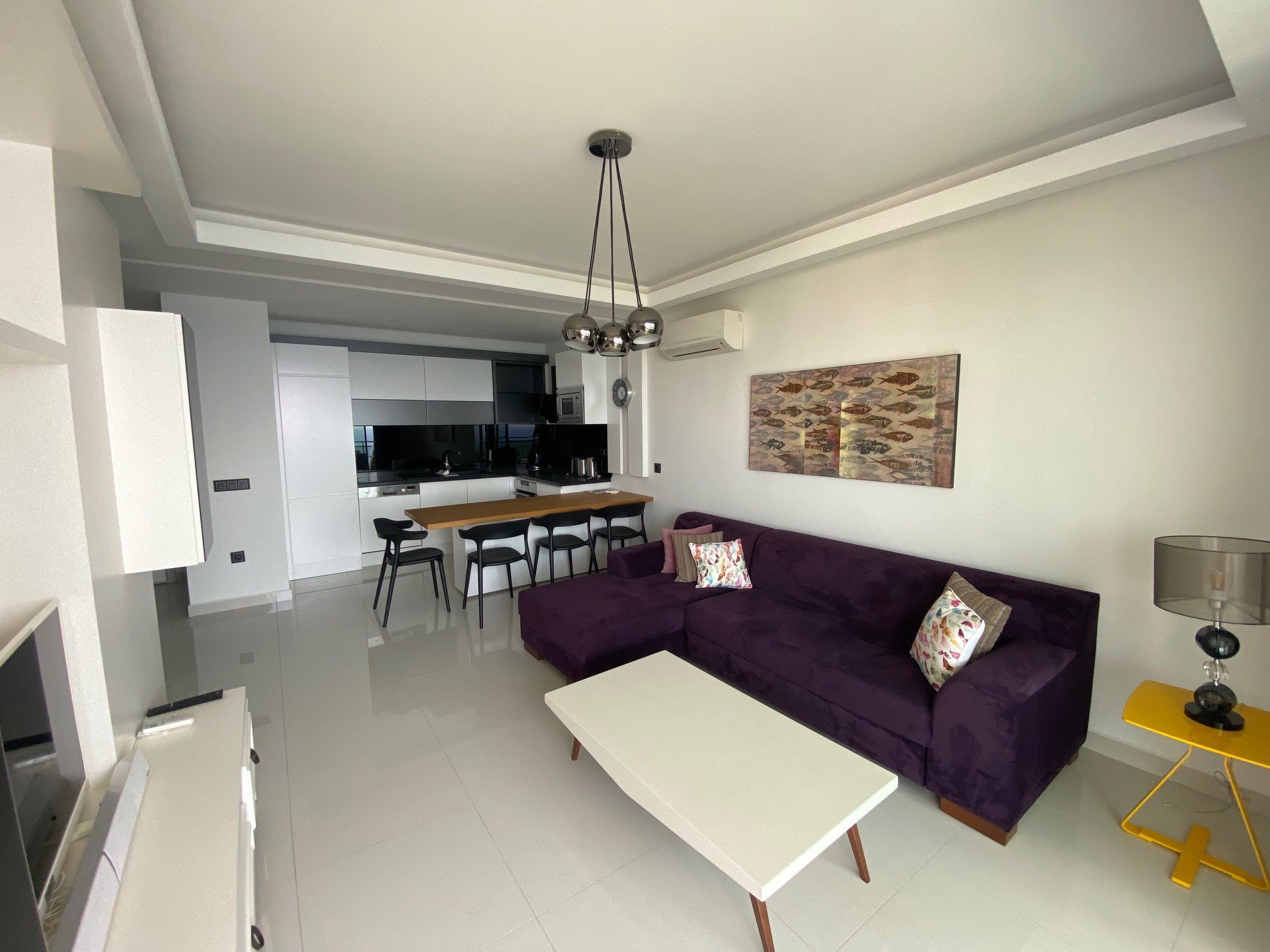 Апартаменты 1+1 с прямым видом на море, 67 м2 в комплексе премиум-класса. Каргыджак, Алания. фото 9