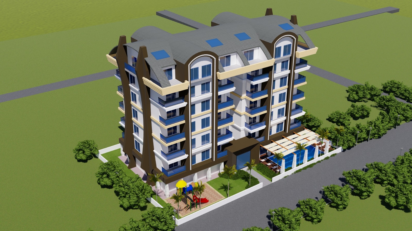 Квартира 1+1 в новом комплексе, 56 м2 фото 4