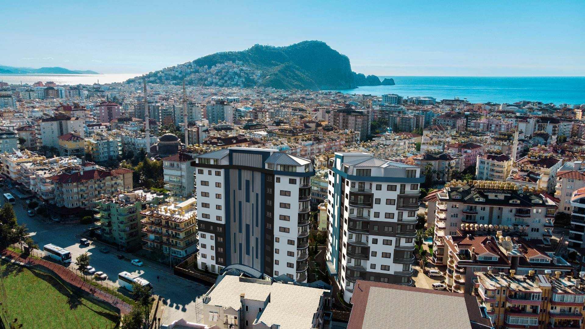 Квартира 2+1, в престижном комплексе в центре Алании, 85 кв.м. фото 2