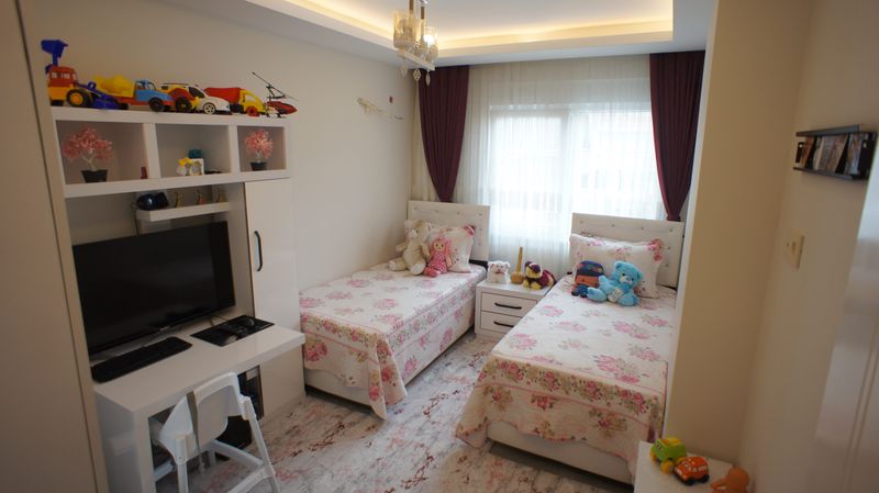 Трёхкомнатная квартира в новом комплексе в центре Махмутлара, 84 м2 фото 14