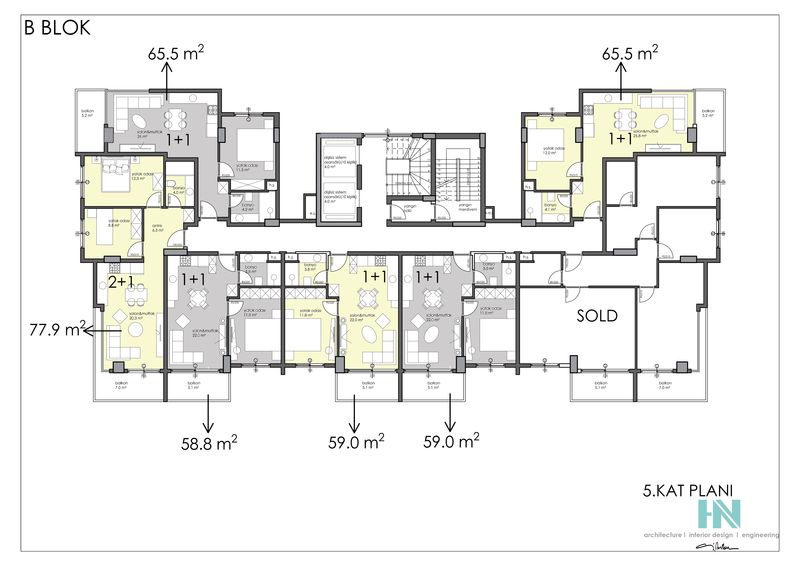 Новый инвестиционный проект в центре Аланьи! Отличные цены! 58,8 – 211,3 кв.м. фото 21