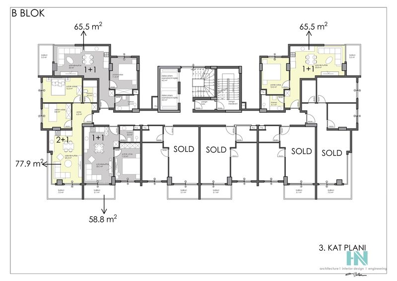 Новый инвестиционный проект в центре Аланьи! Отличные цены! 58,8 – 211,3 кв.м. фото 24