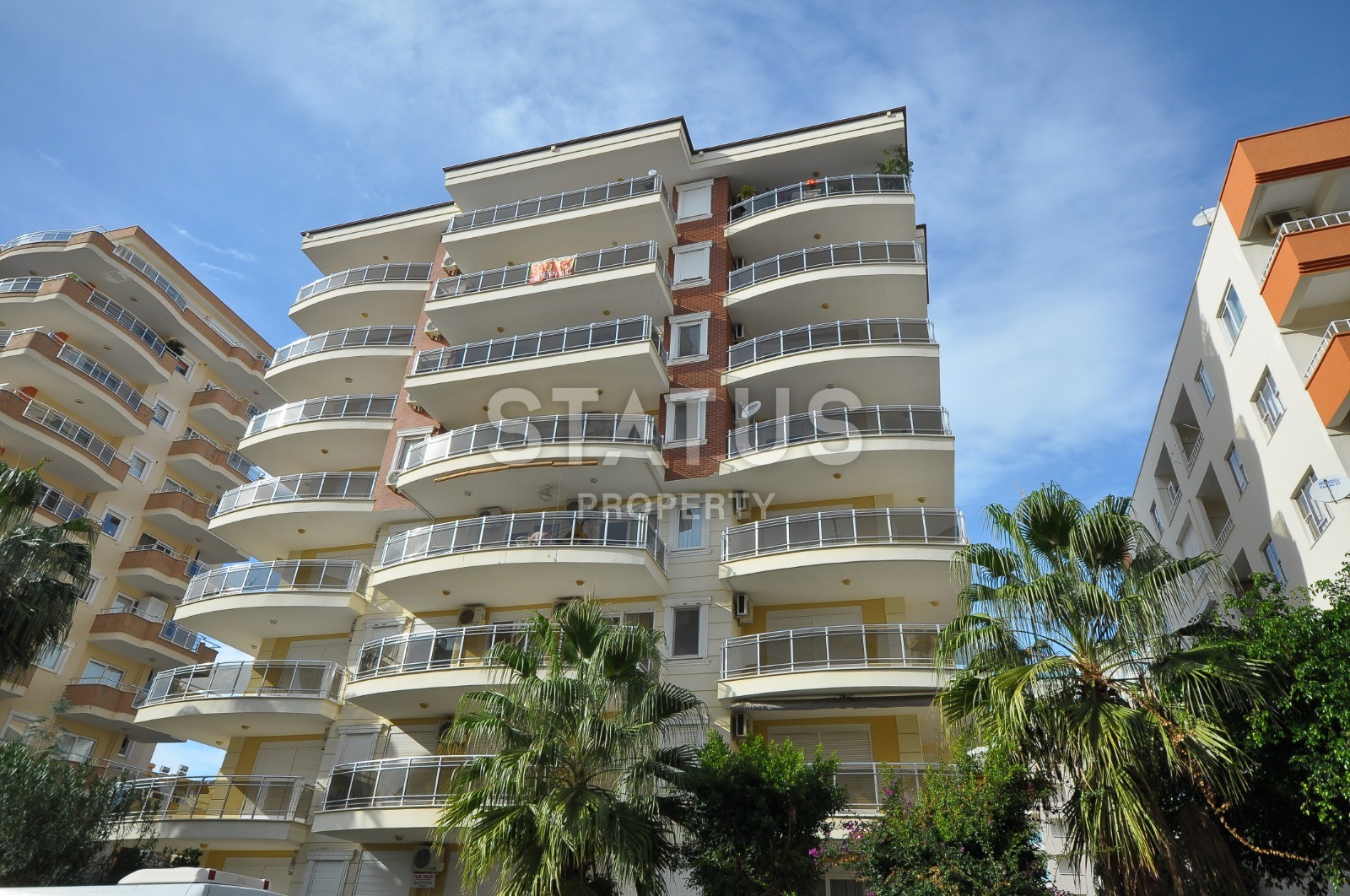 Меблированная квартира 2+1 в Махмутларе с боковым видом на море 115 кв.м. фото 4