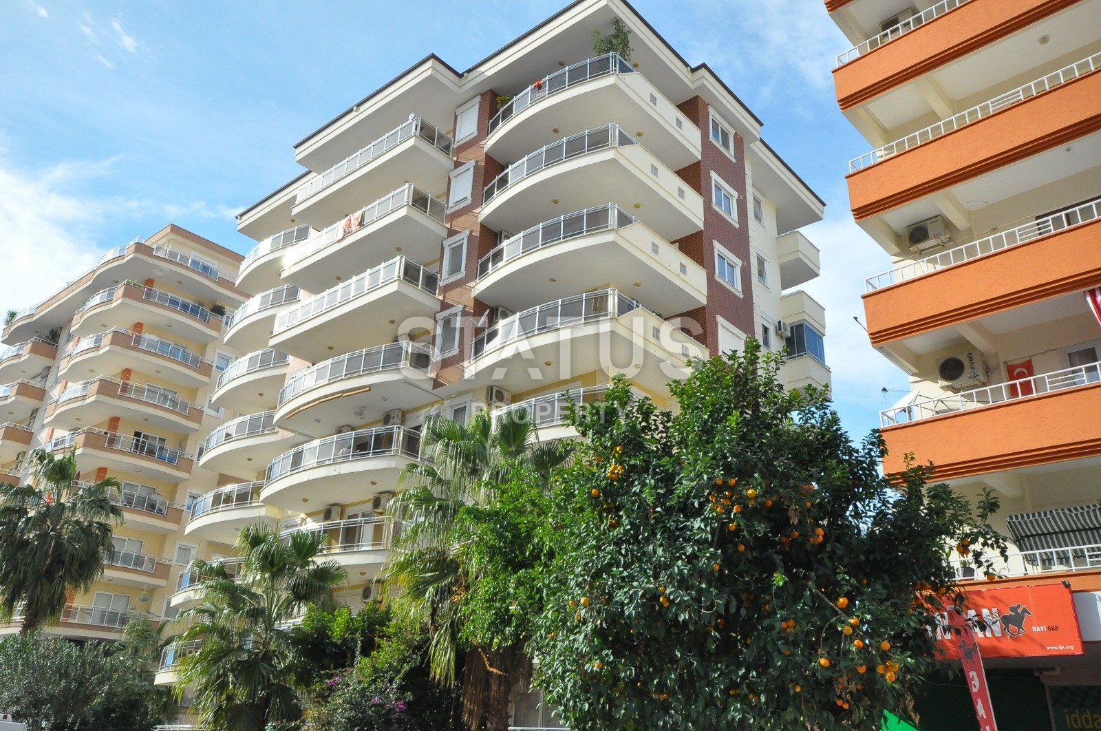 Меблированная квартира 2+1 в Махмутларе с боковым видом на море 115 кв.м. фото 8