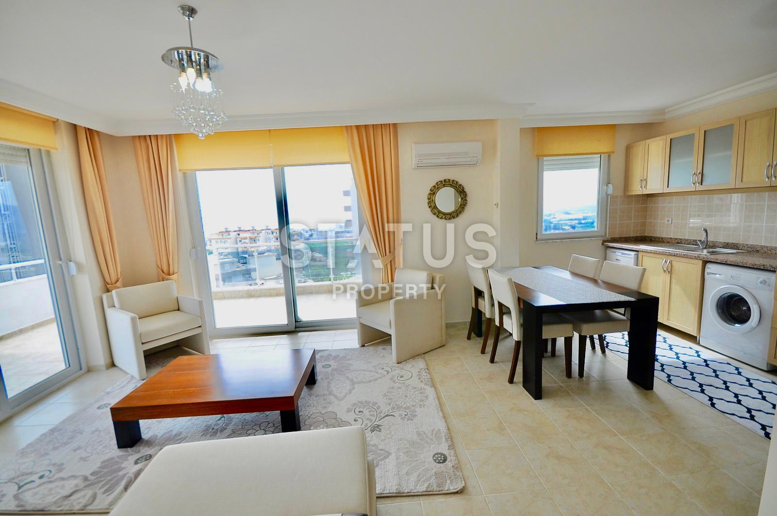 Отличные меблированные апартаменты с видом на Средиземное море, 120 кв.м. фото 4