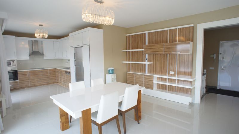 Two luxurious 3+1 villas with panoramic views in Kargicak, 350 m2. фото 93