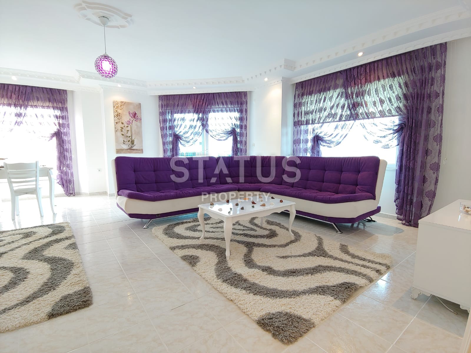 Меблированные апартаменты 2+1 с прекрасным видом на горы и море, 110 м2 фото 3