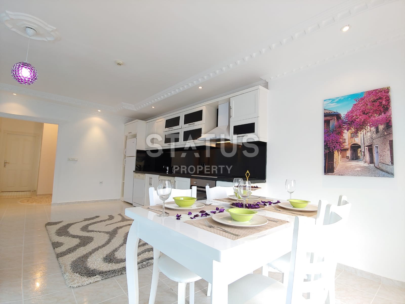 Меблированные апартаменты 2+1 с прекрасным видом на горы и море, 110 м2 фото 7