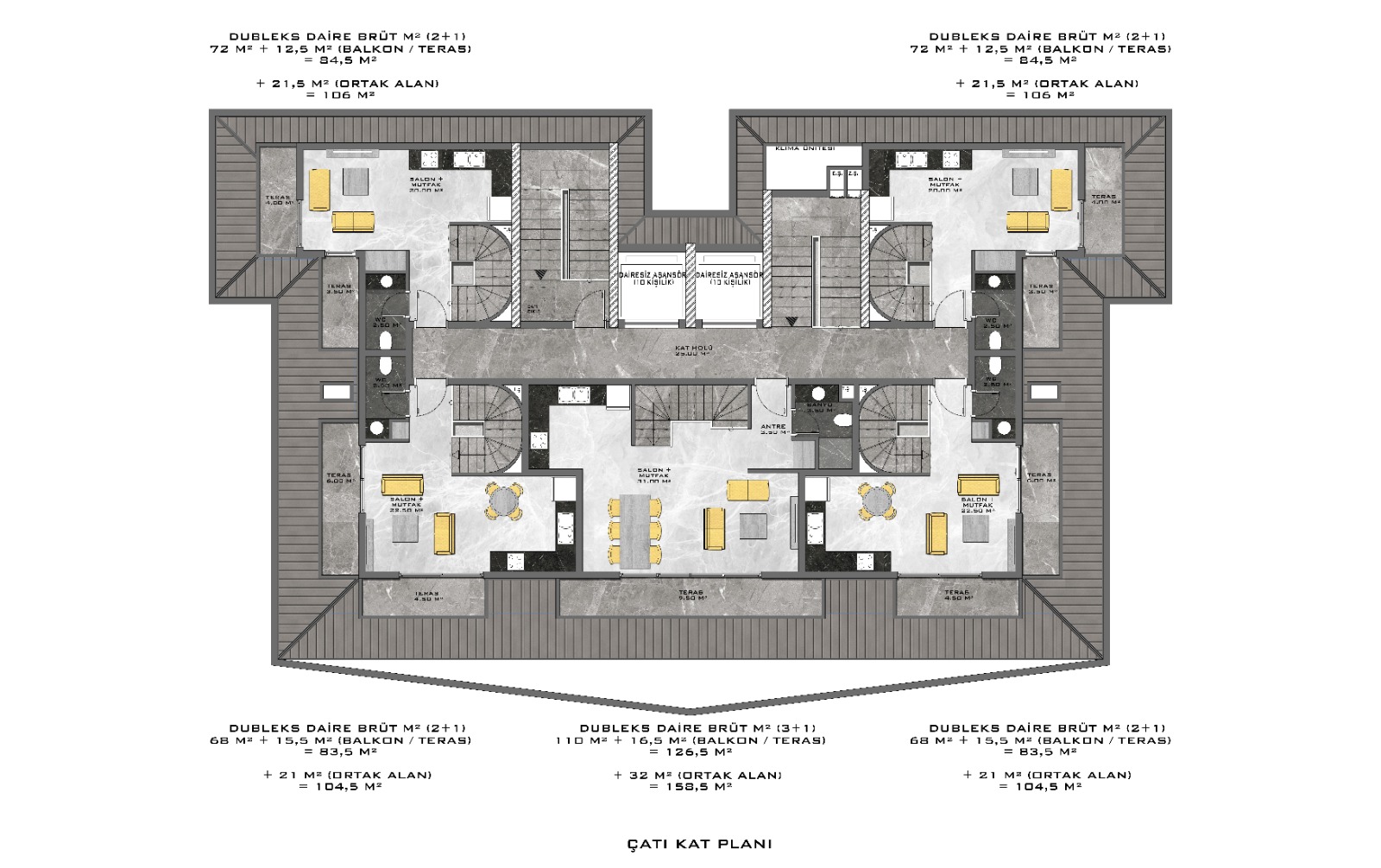 Новый комплекс в Авсалларе! Беспроцентная рассрочка, отличные цены! 46-80 кв м. фото 19