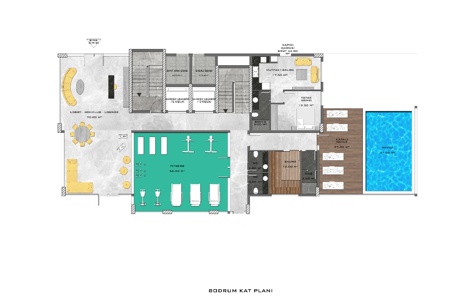 Новый комплекс в Авсалларе! Беспроцентная рассрочка, отличные цены! 46-80 кв м. фото 21