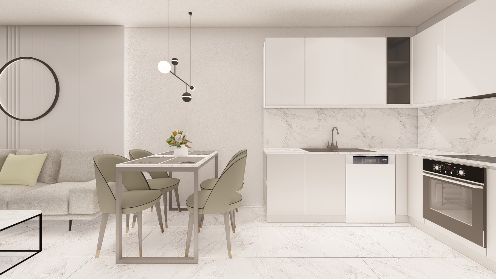 Новый комплекс в Авсалларе! Беспроцентная рассрочка, отличные цены! 46-80 кв м. фото 28