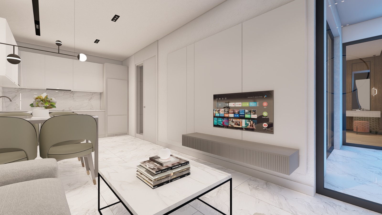 Новый комплекс в Авсалларе! Беспроцентная рассрочка, отличные цены! 46-80 кв м. фото 35