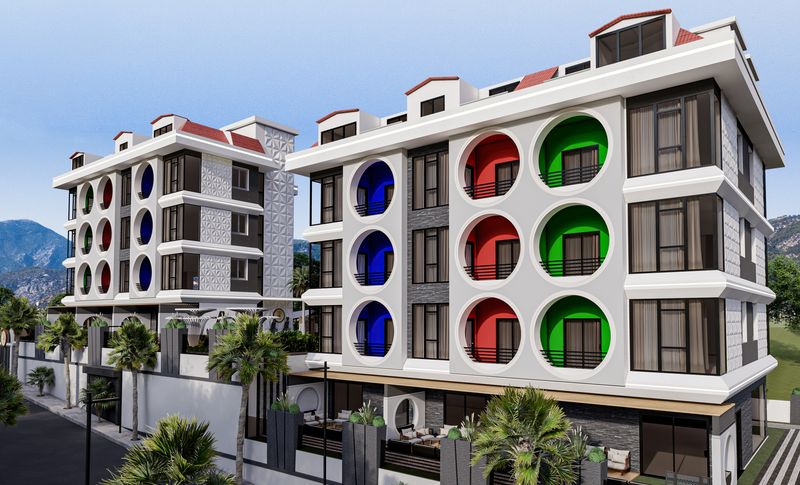 Новый элегантный комплекс на этапе котлована, квартиры 1+1 и 2+1 дуплекс от 45 м2. Махмутлар, Алания. фото 12