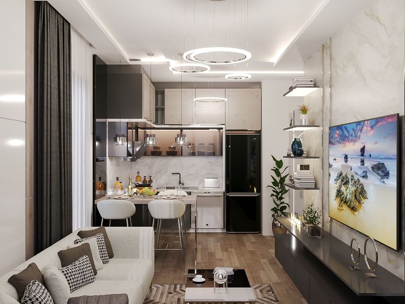 Новый элегантный комплекс на этапе котлована, квартиры 1+1 и 2+1 дуплекс от 45 м2. Махмутлар, Алания. фото 53