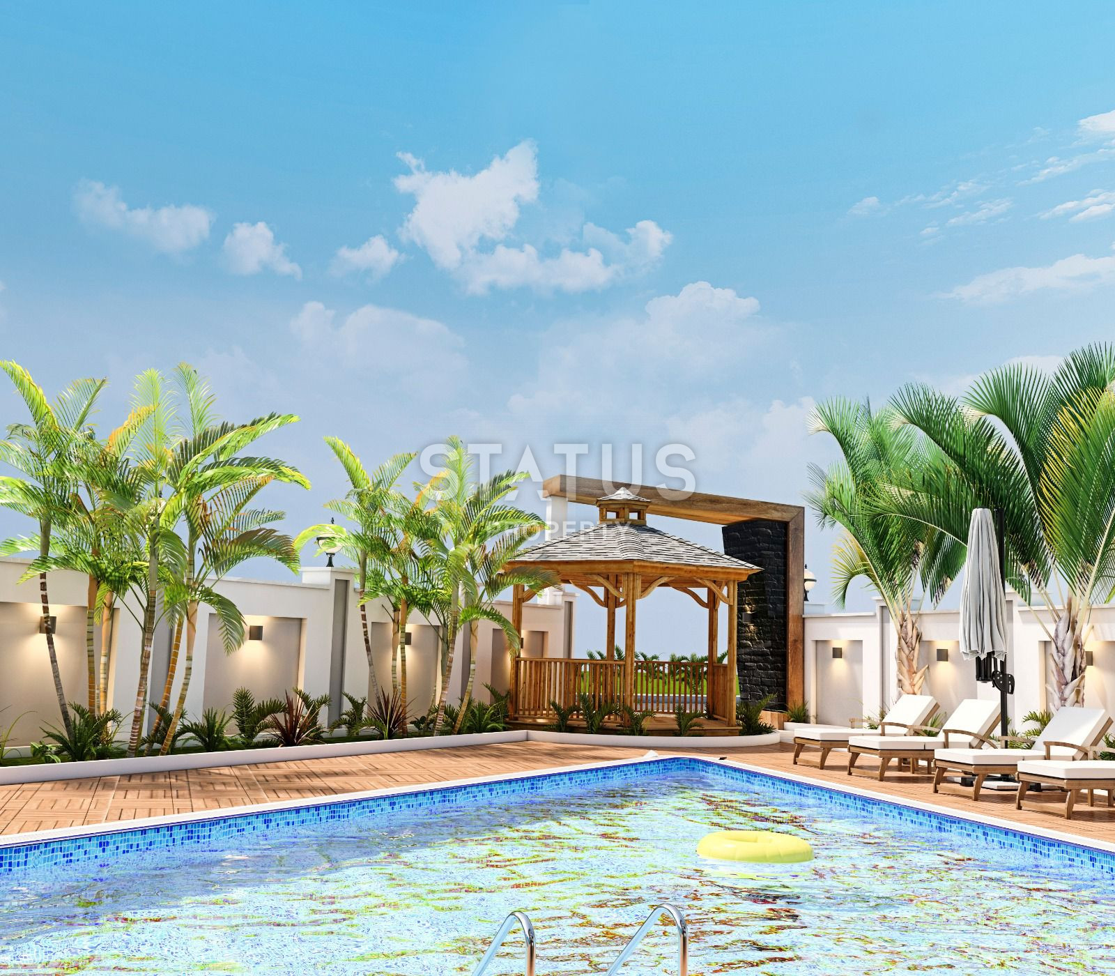 Комплекс на этапе котлована в Авсалларе, квартиры 1+1, 2+1 и дуплексы от 53 м2. фото 3