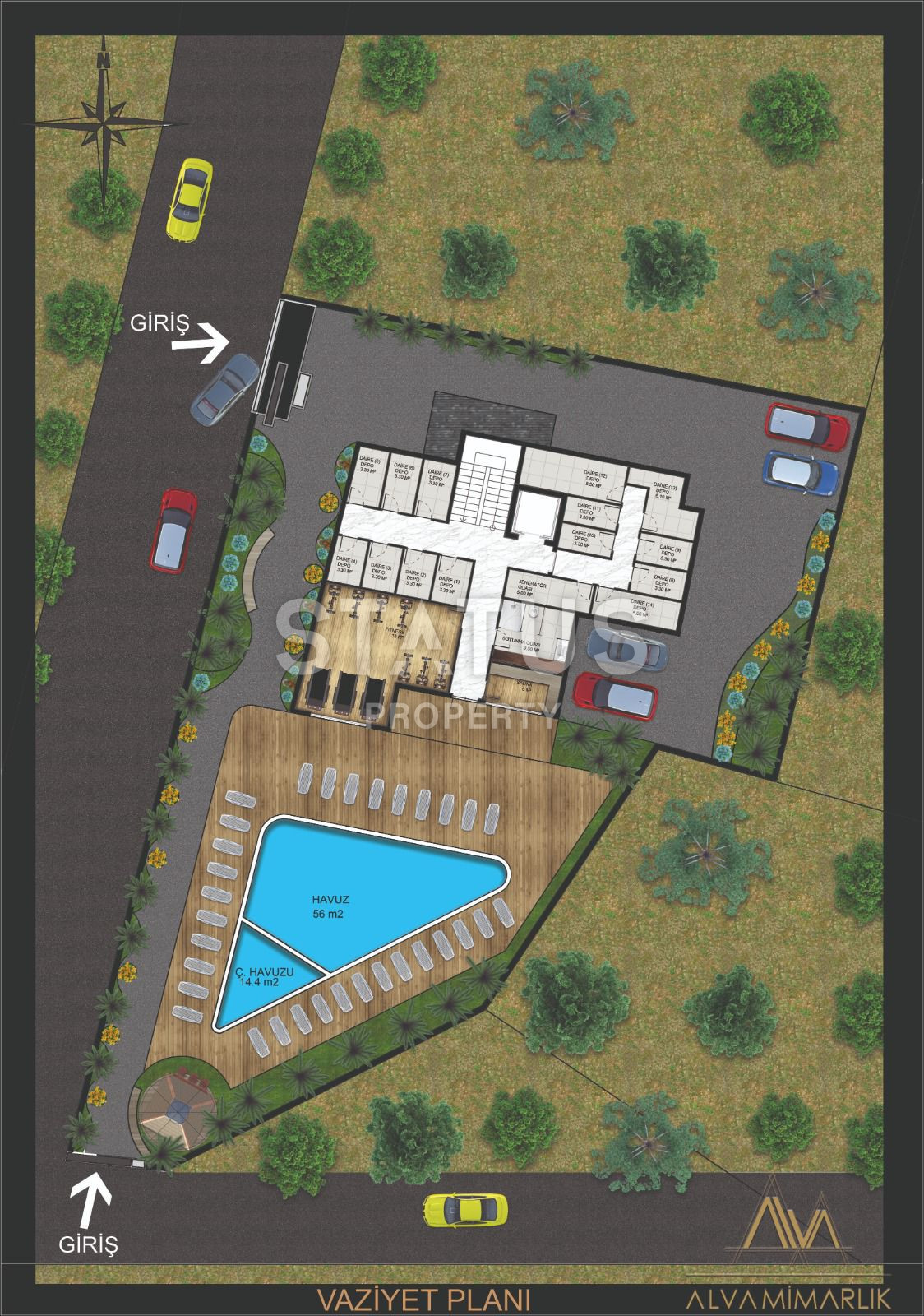 Комплекс на этапе котлована в Авсалларе, квартиры 1+1, 2+1 и дуплексы от 53 м2. фото 5