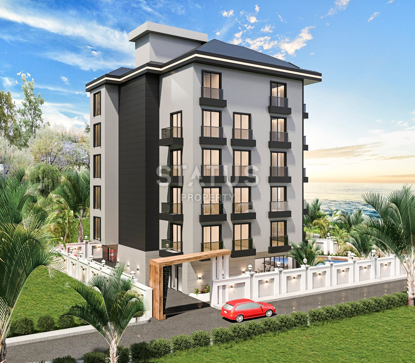 Комплекс на этапе котлована в Авсалларе, квартиры 1+1, 2+1 и дуплексы от 53 м2. фото 6