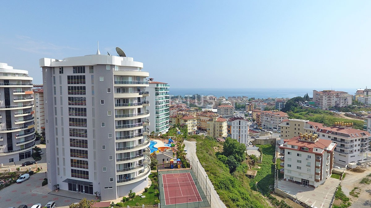Большие апартаменты 1+1 с панорамой на море, 80 м2. Джикджилли, Алания. фото 6