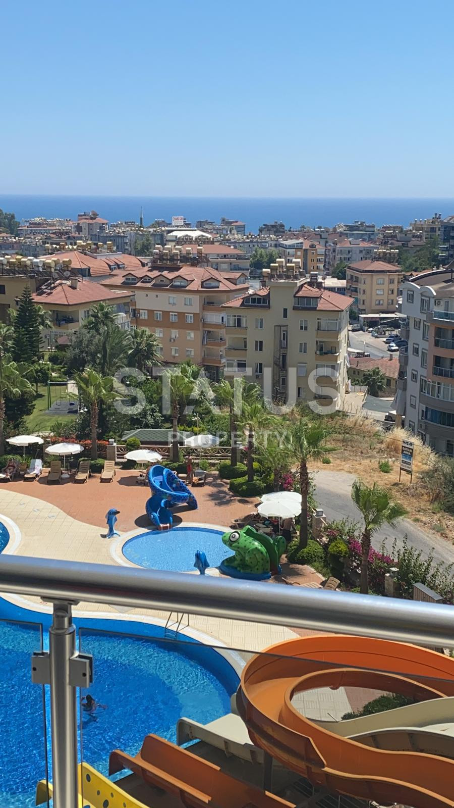 Большие апартаменты 1+1 с панорамой на море, 80 м2. Джикджилли, Алания. фото 16