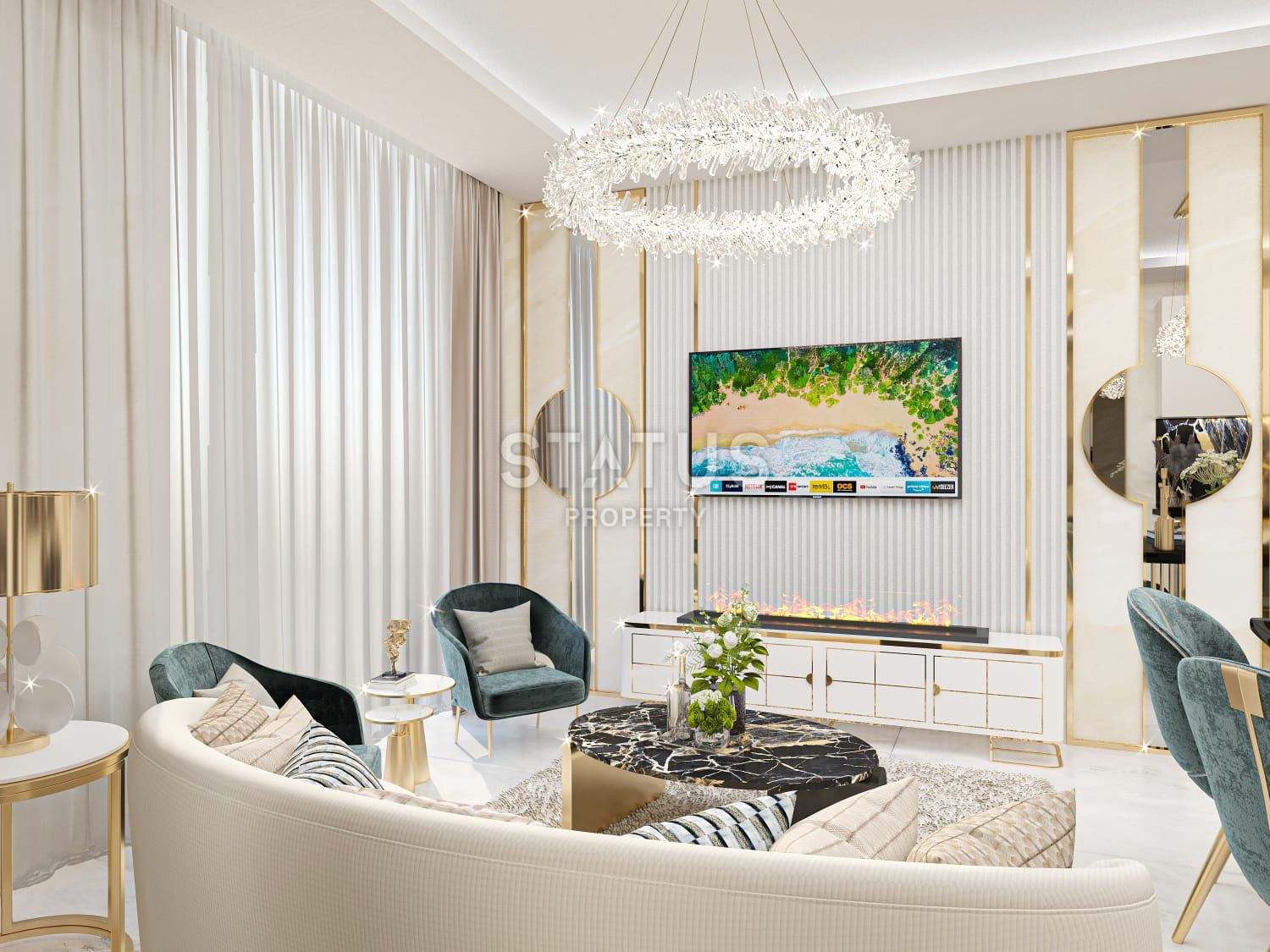 Новый проект на котловане от ведущей строительной компании в 3 минутах от пляжа. Квартиры 55 – 161 м2. Оба, Алания. фото 40