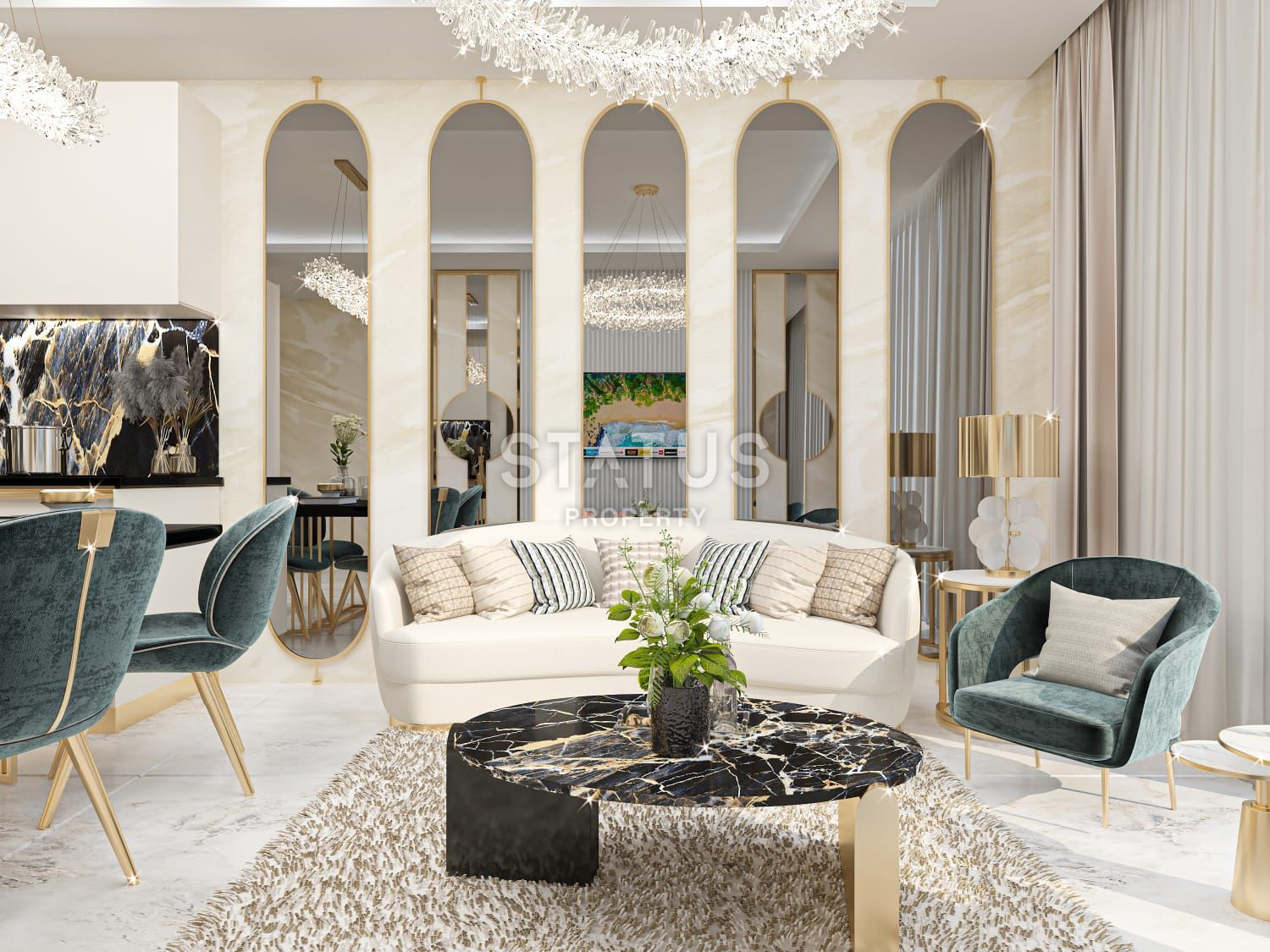 Новый проект на котловане от ведущей строительной компании в 3 минутах от пляжа. Квартиры 55 – 161 м2. Оба, Алания. фото 46