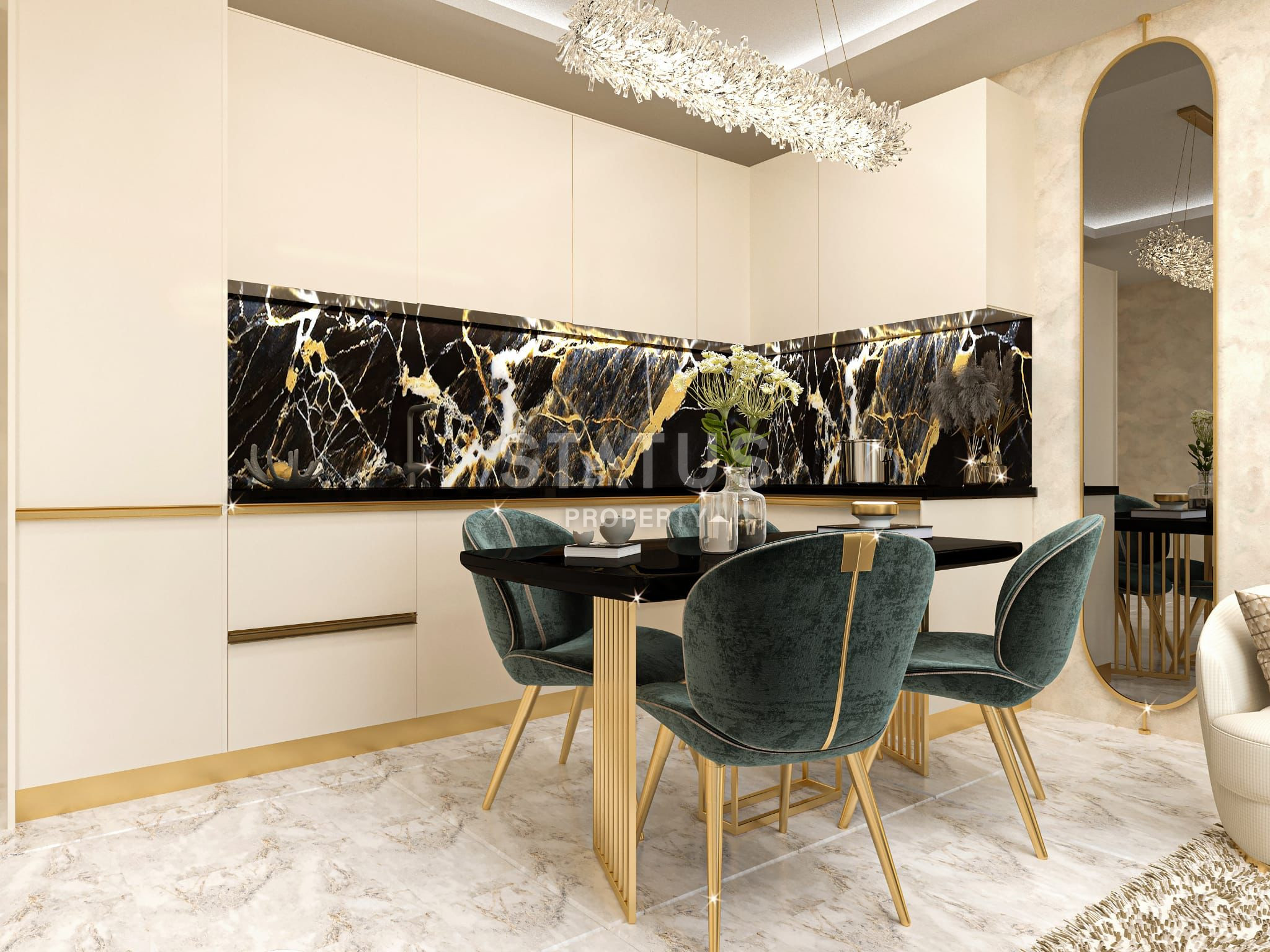 Новый проект на котловане от ведущей строительной компании в 3 минутах от пляжа. Квартиры 55 – 161 м2. Оба, Алания. фото 48