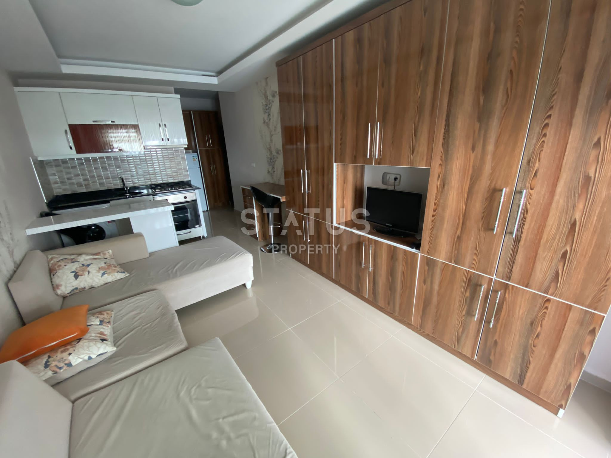 Furnished studio apartment in Mahmutlar, 38 m2 фото 9