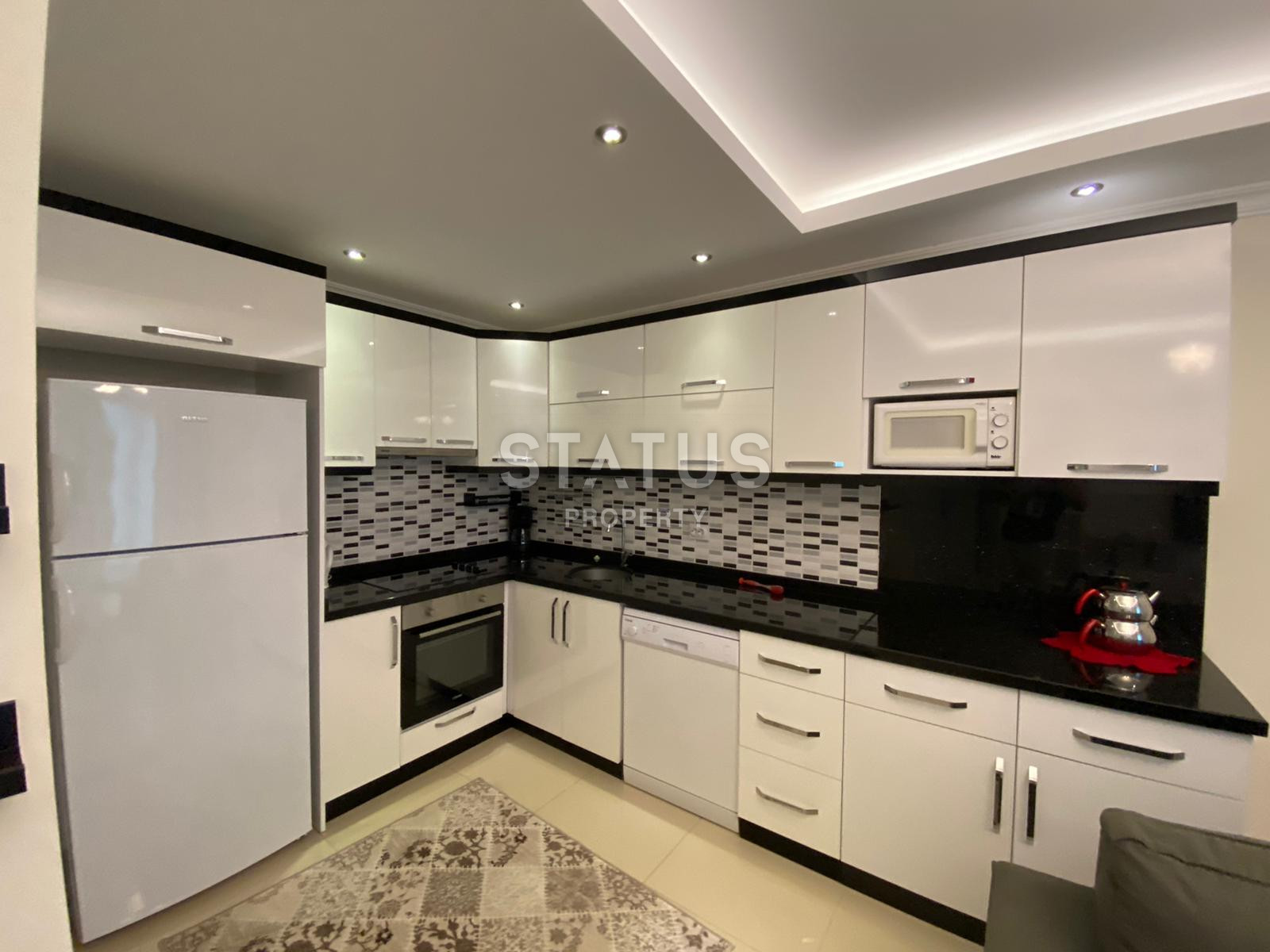 Квартира 1+1, в 250 метрах от моря в Махмутларе, 65 кв.м. фото 14